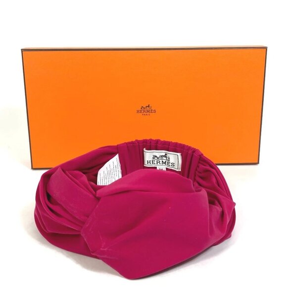 HERMES 2022 model eugenia Headband hair accessories hair band pink - Picture 6 of 10